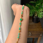 18k金糯冰种多彩手链（yc231061）