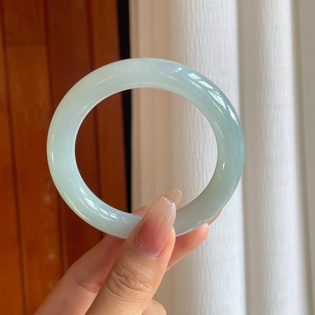 糯冰晴底翡翠圆条（54mm）（yc269673）