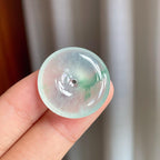 冰种飘花翡翠平安扣（yc247182）