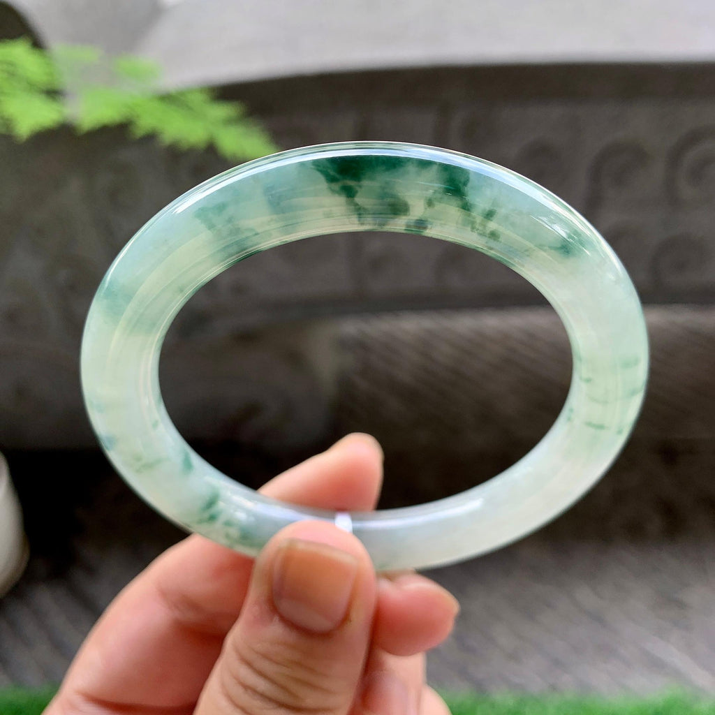 细糯种飘花圆条手镯（54.4mm）（yc248144）