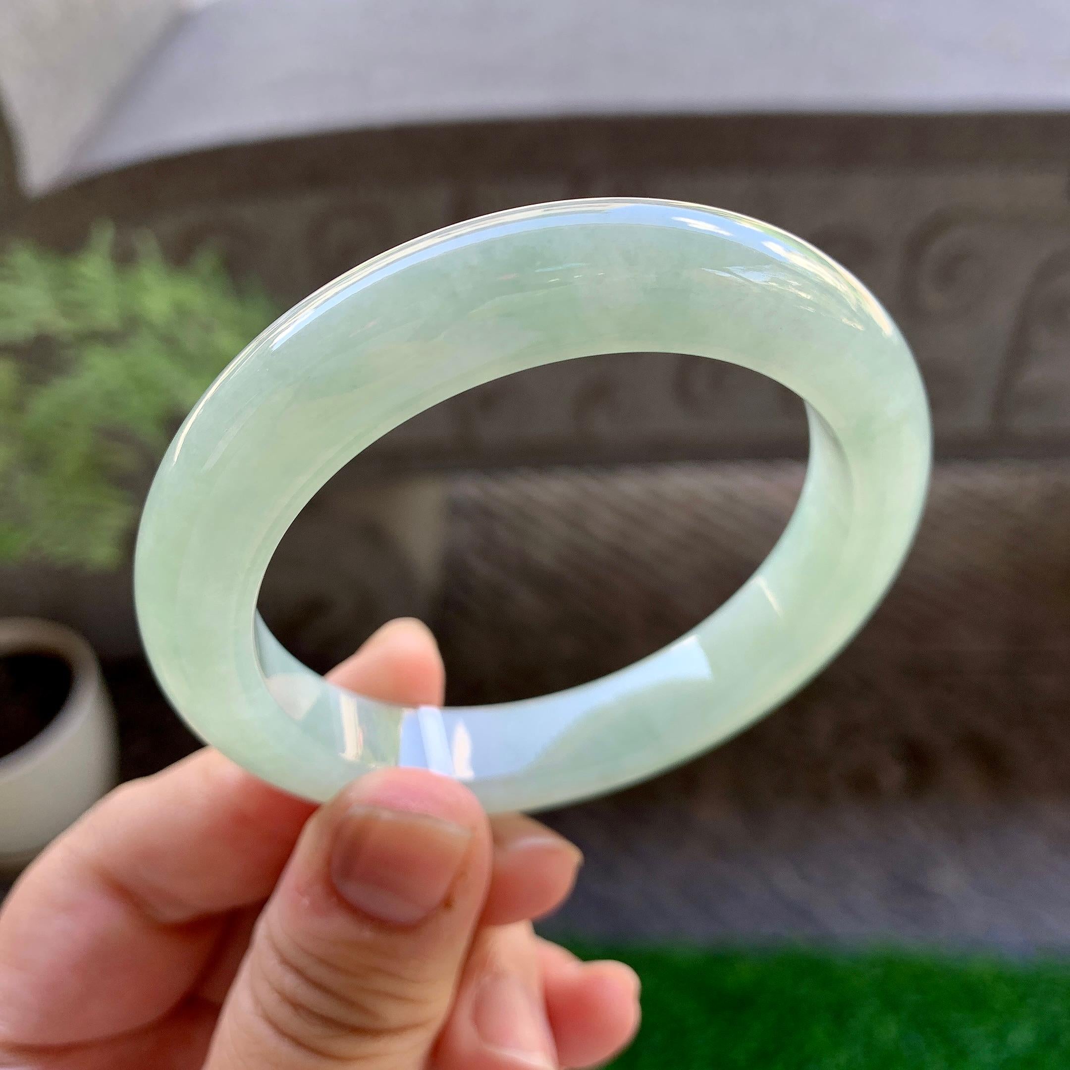 细糯种晴底平安镯（53.4mm）（yc246653）