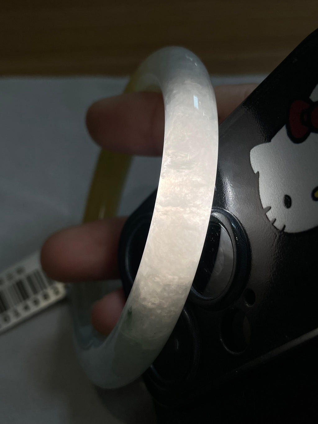 细糯种黄翡圆条手镯（56.2mm）（yc246658）