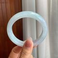 糯冰种带色翡翠平安镯（57.8mm）（yc318616）