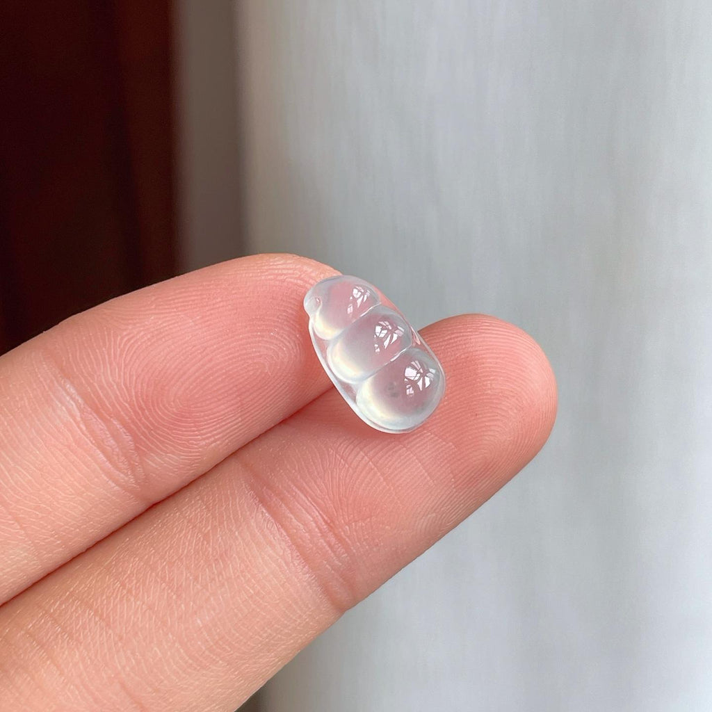 裸石冰玻种翡翠豆子（yc249135）