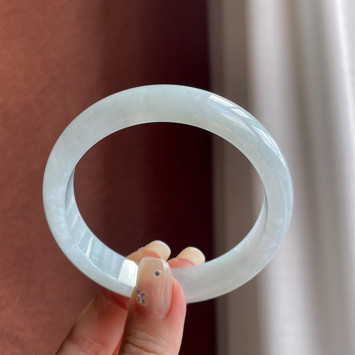 糯冰淡晴底正圈平安镯57圈（yc763206）