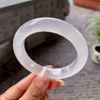 糯冰种无色平安镯（56.8mm）（yc203706）
