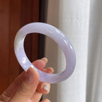 糯冰紫罗兰翡翠平安镯（55.7mm）（yc404787）