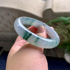 糯冰种飘花平安镯（51.2mm）（yc226065）