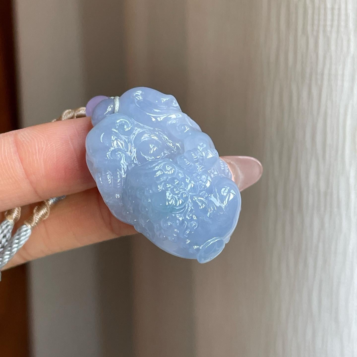 糯冰紫罗兰翡翠貔貅（yc287959）