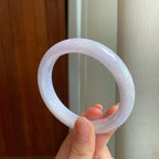 糯冰紫罗兰翡翠平安镯（56.5mm)（yc322522）