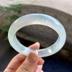 糯冰种飘花平安镯（57.2mm）（yc264530）