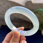 糯冰种淡晴底平安镯（59.8mm）（yc223267）