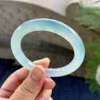 糯冰种晴水圆条手镯（51.8mm）（yc249375）