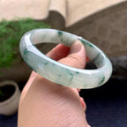 细糯种飘花平安镯（58.2mm）（yc198253）