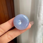 糯冰种紫罗兰翡翠平安扣（yc174526）