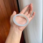 冰种带底色翡翠圆条手镯（54mm）（yc251042）