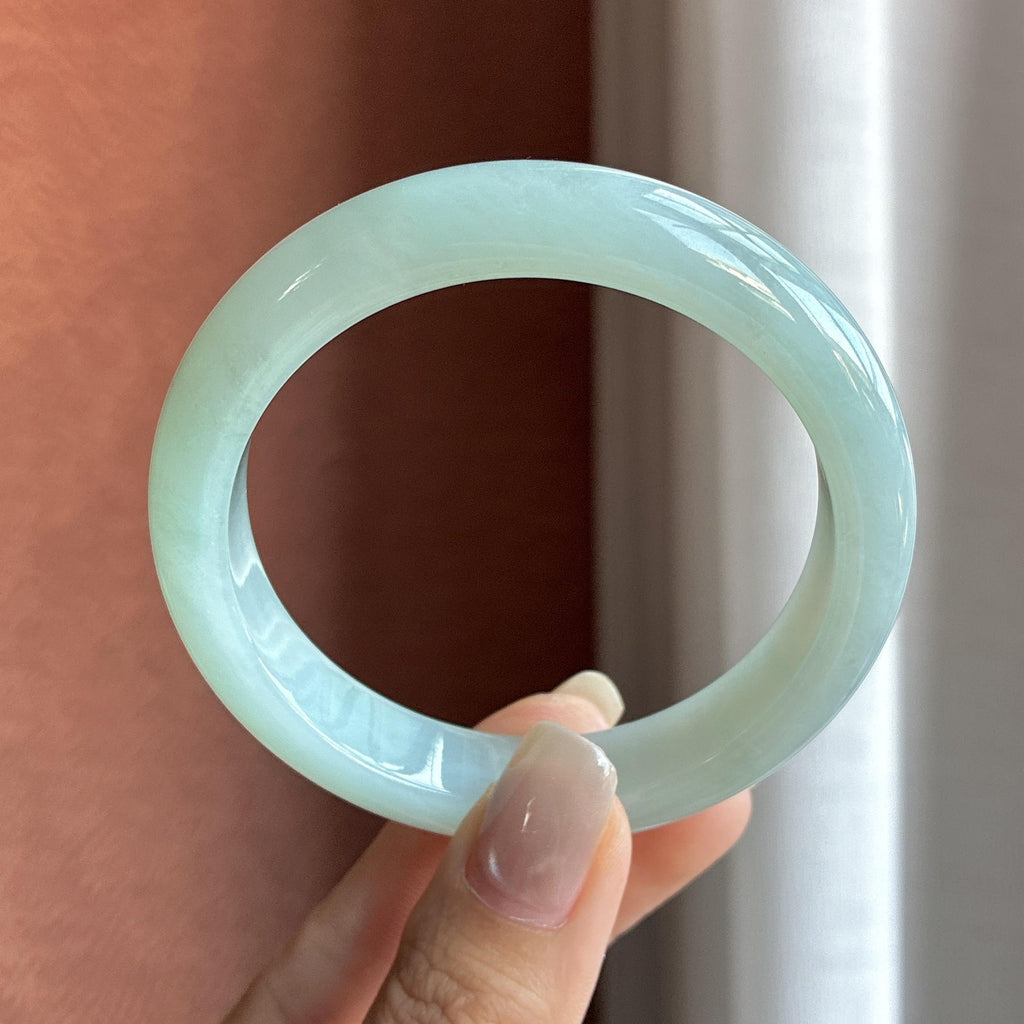 糯冰晴底正圈平安镯 56圈（yc726972）