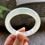 糯冰种飘绿平安镯（55.4mm）（yc195343）
