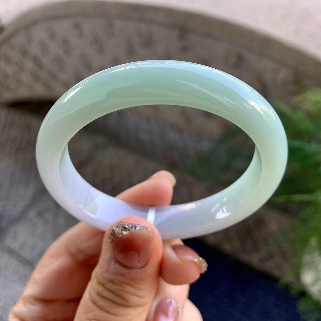 细糯种淡晴底贵妃手镯（53.4mm）（yc276209）