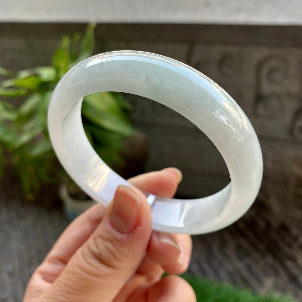 细糯种淡晴底平安镯（56.4mm）（yc311877）