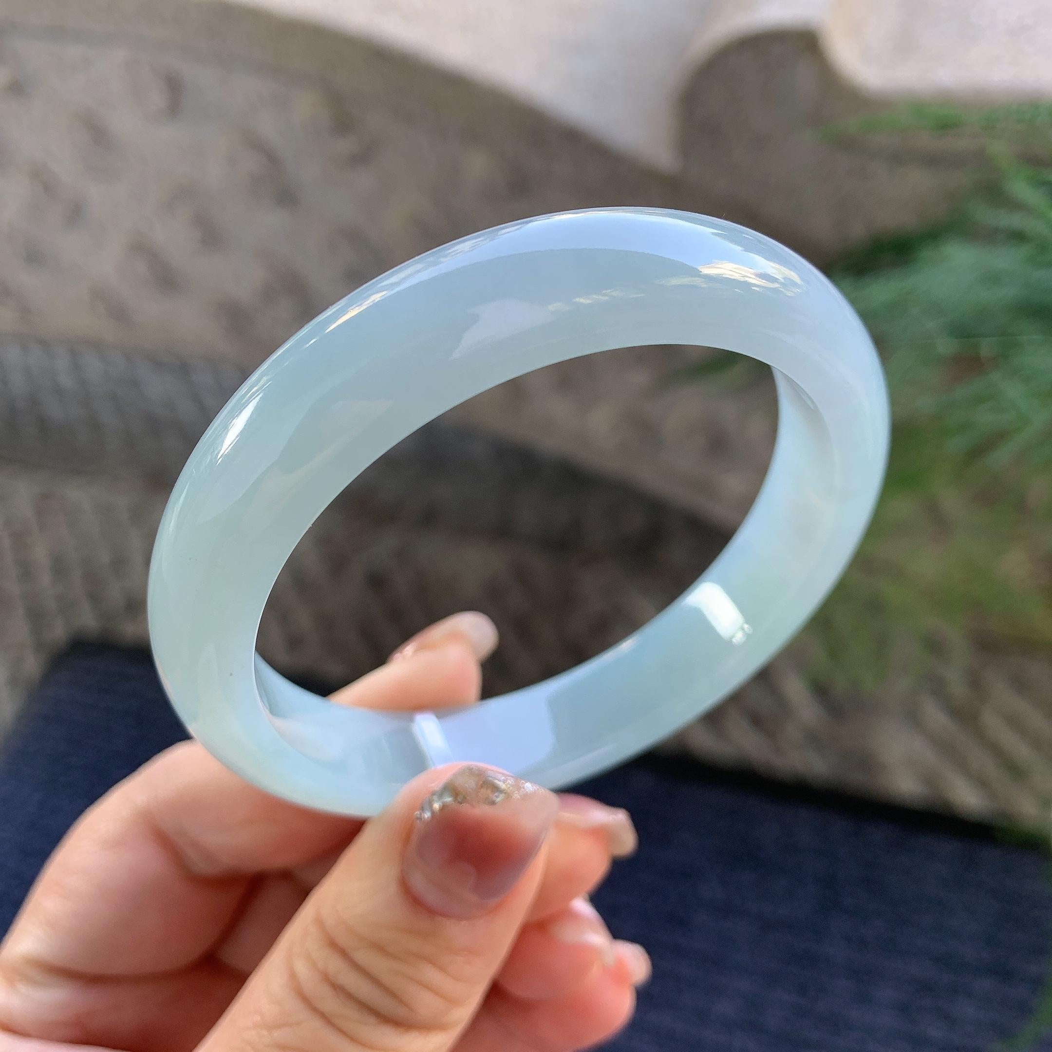 细糯种晴底平安镯（55.6mm）（yc294657）