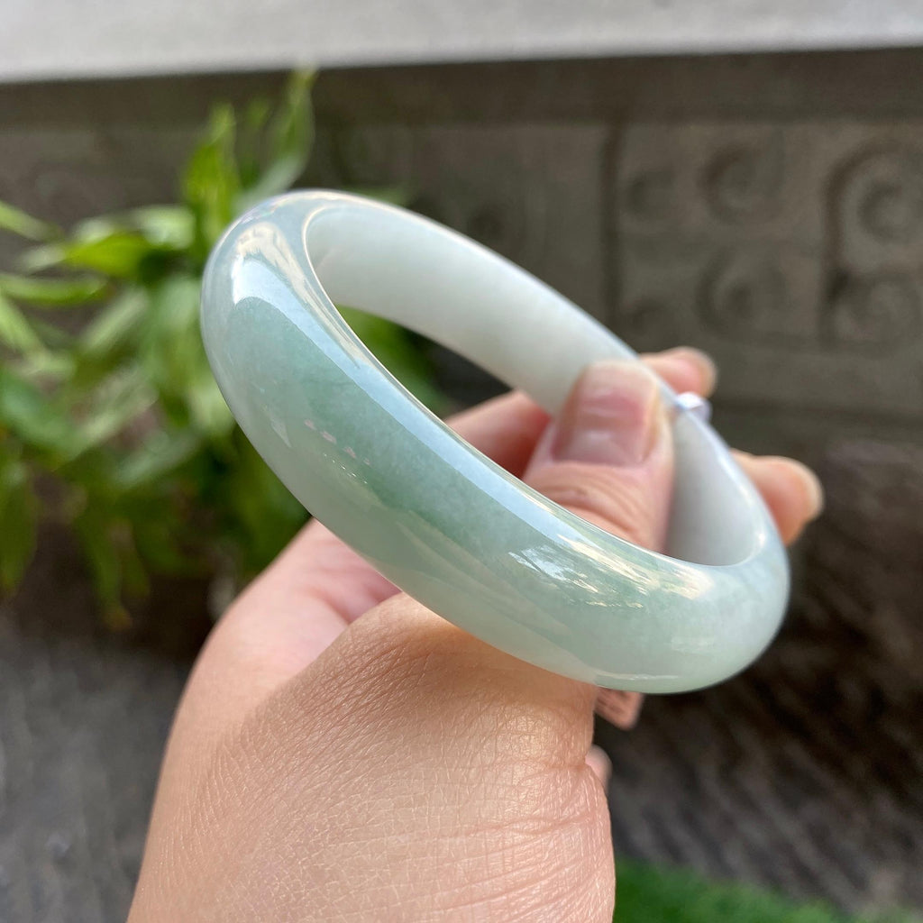 细糯种淡晴底平安镯（56.8mm）（yc311873）