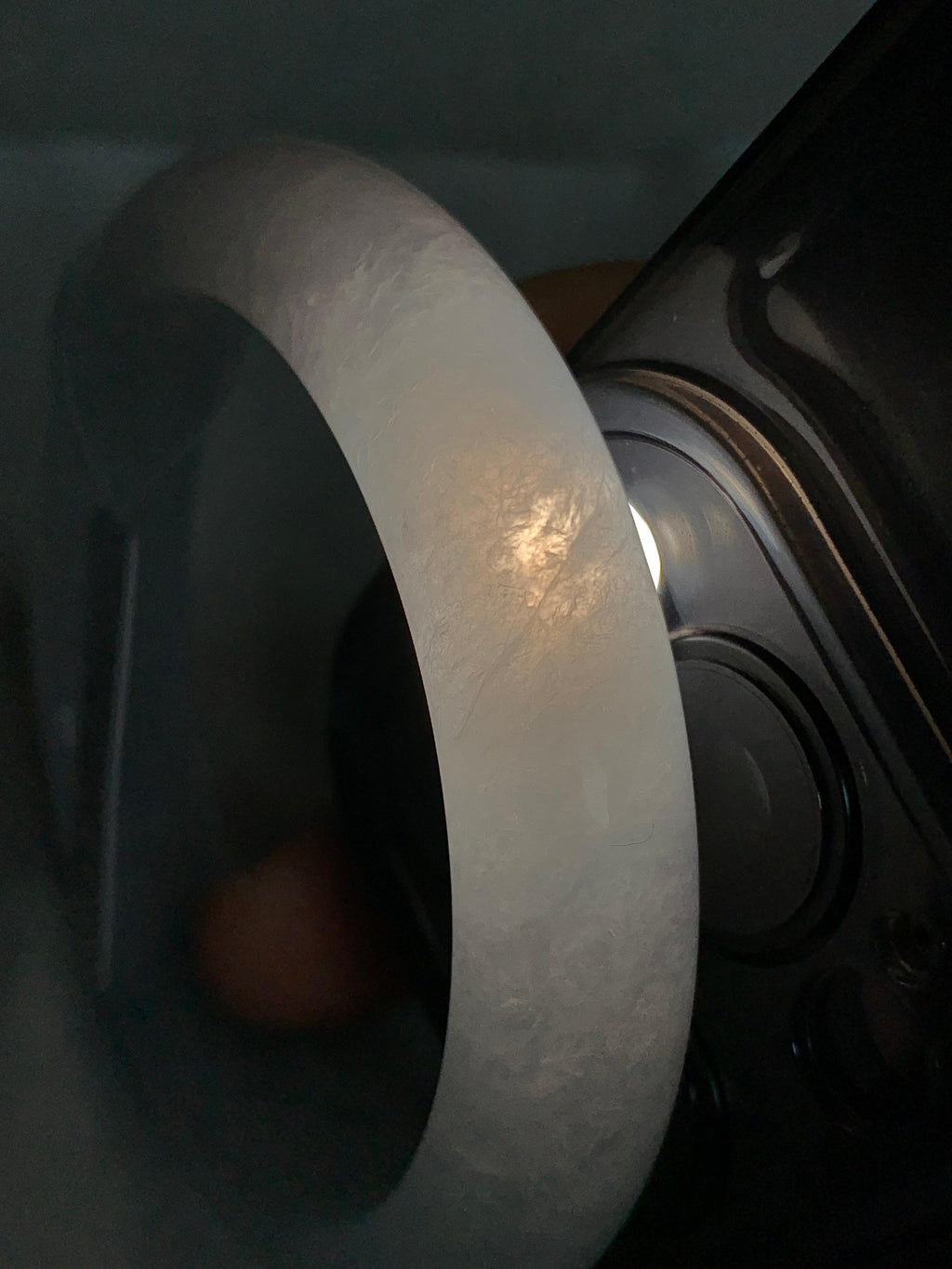糯冰种飘花平安镯（53.5mm）（yc288711）