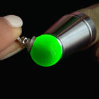 18k金扣冰种墨翠珠子吊坠（yc255808）