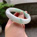 细糯种飘花平安镯（55mm）（yc202358）