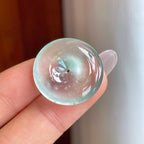 玻璃种雪花棉翡翠平安扣（yc312863）