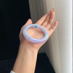 糯冰紫罗兰翡翠平安镯（54mm）（yc374240）