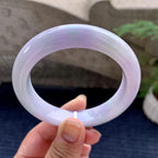 糯种淡紫底平安镯（58mm）（yc194569）