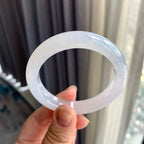 糯冰种无色平安镯（54mm）（yc225076）