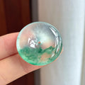 高冰起光飘花翡翠平安扣（yc434902）