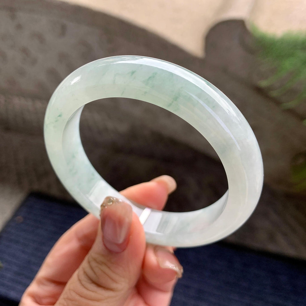 细糯种飘花平安镯（54mm）（yc297175）