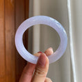 冰紫罗兰翡翠平安镯（54.5mm）（yc302424）
