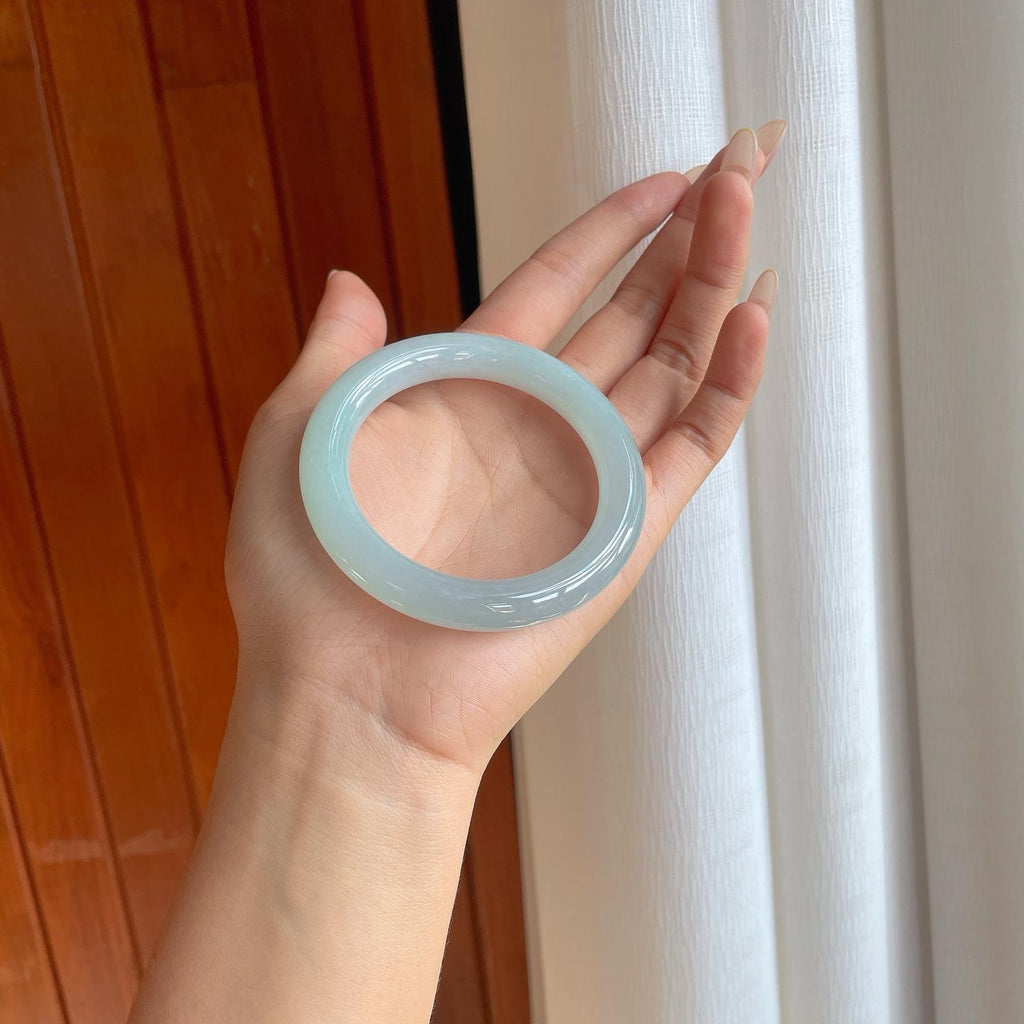 糯冰晴底翡翠圆条（54mm）（yc269673）