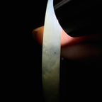 冰种飘花翡翠圆条手镯 52圈（yc430571）