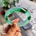 冰种飘花平安镯（54.8mm）（yc292671）