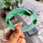 冰种飘花平安镯（54.8mm）（yc292671）