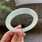 细糯种淡晴底圆条手镯（55.2mm）（yc199585）