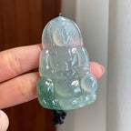 冰种飘花翡翠观音（yc322795）