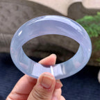 冰种紫罗兰宽版轮胎手镯（58.6mm）（yc252993）