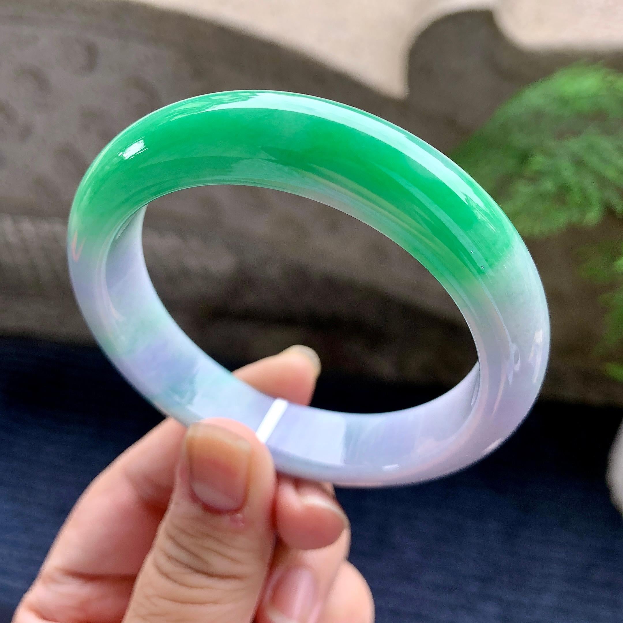 细糯种春彩平安镯（58.2mm）（yc254091）