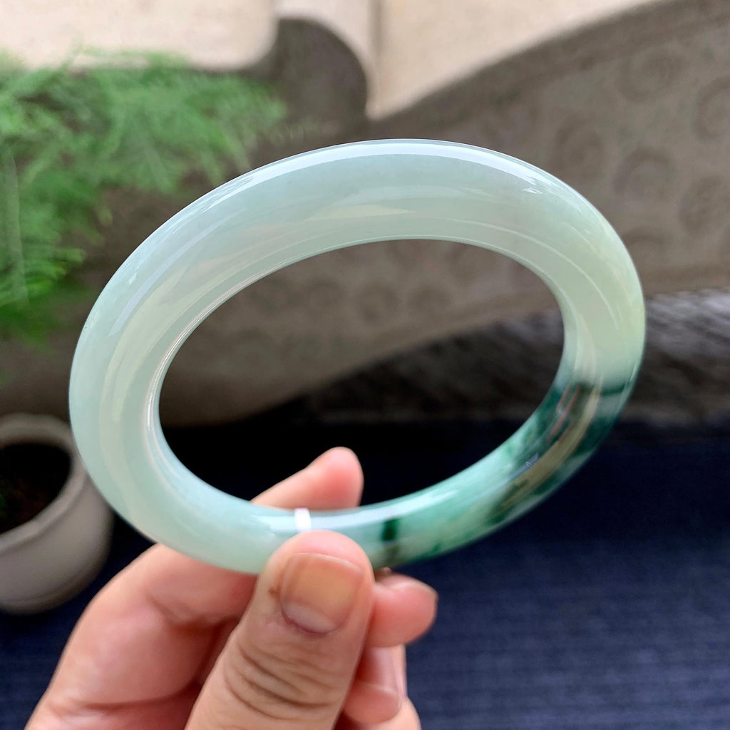 细糯种飘花圆条手镯（60.2mm)（yc198244）