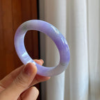 糯冰紫罗兰翡翠平安镯（54.5mm）（yc278713）