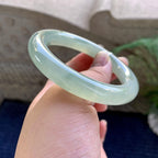 糯冰种晴底飘花圆条手镯（54.8mm）（yc223258）