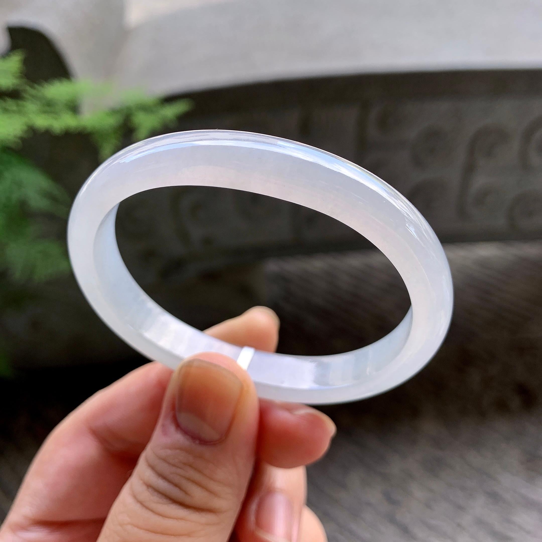 糯冰种无色贵妃手镯（54mm）（yc202392）