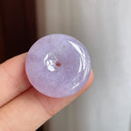 糯冰紫罗兰翡翠平安扣（yc248478）