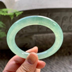 糯冰种晴水圆条手镯（55.7mm）（yc202370）